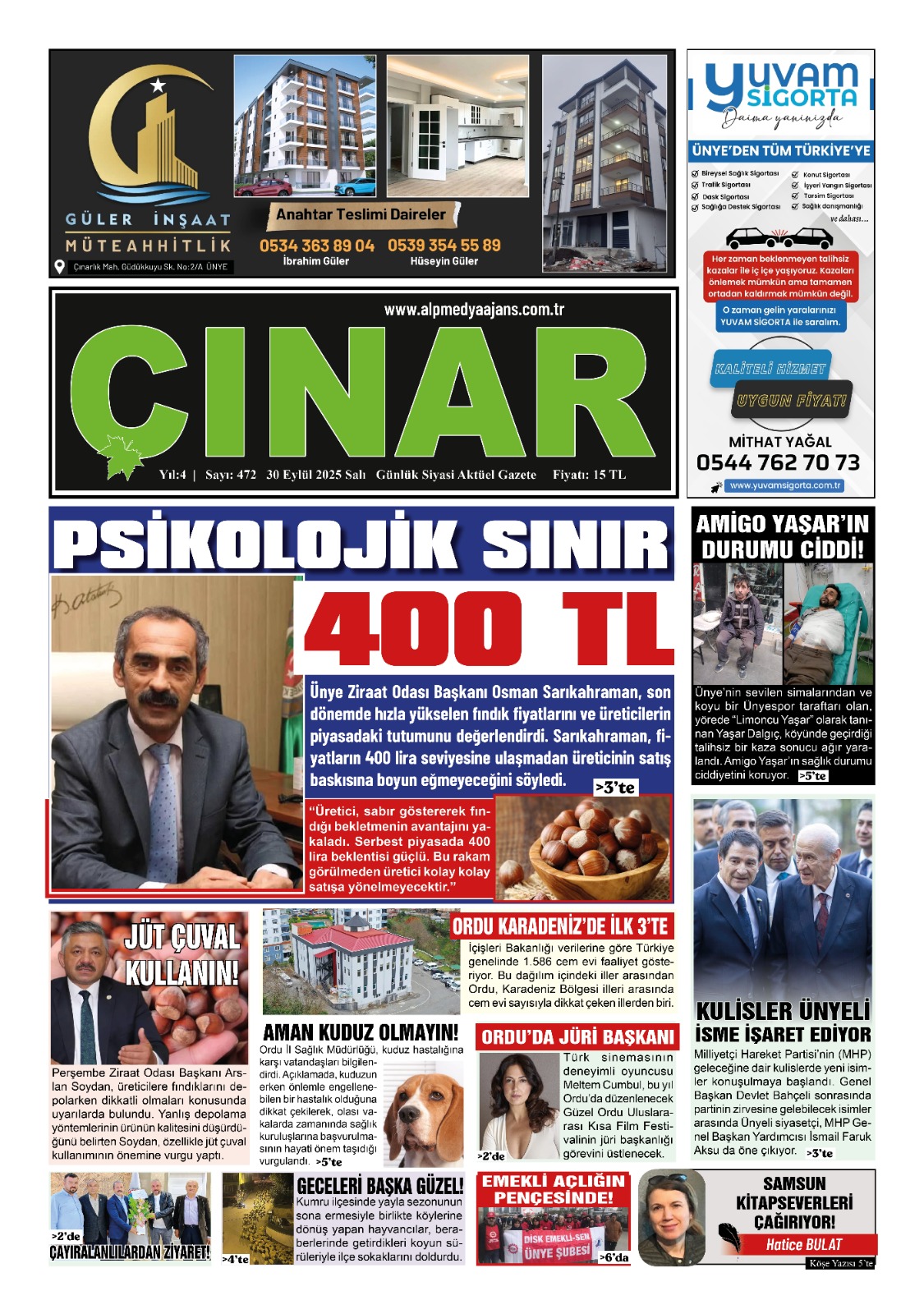 Çınar Gazetesi Sayı 22